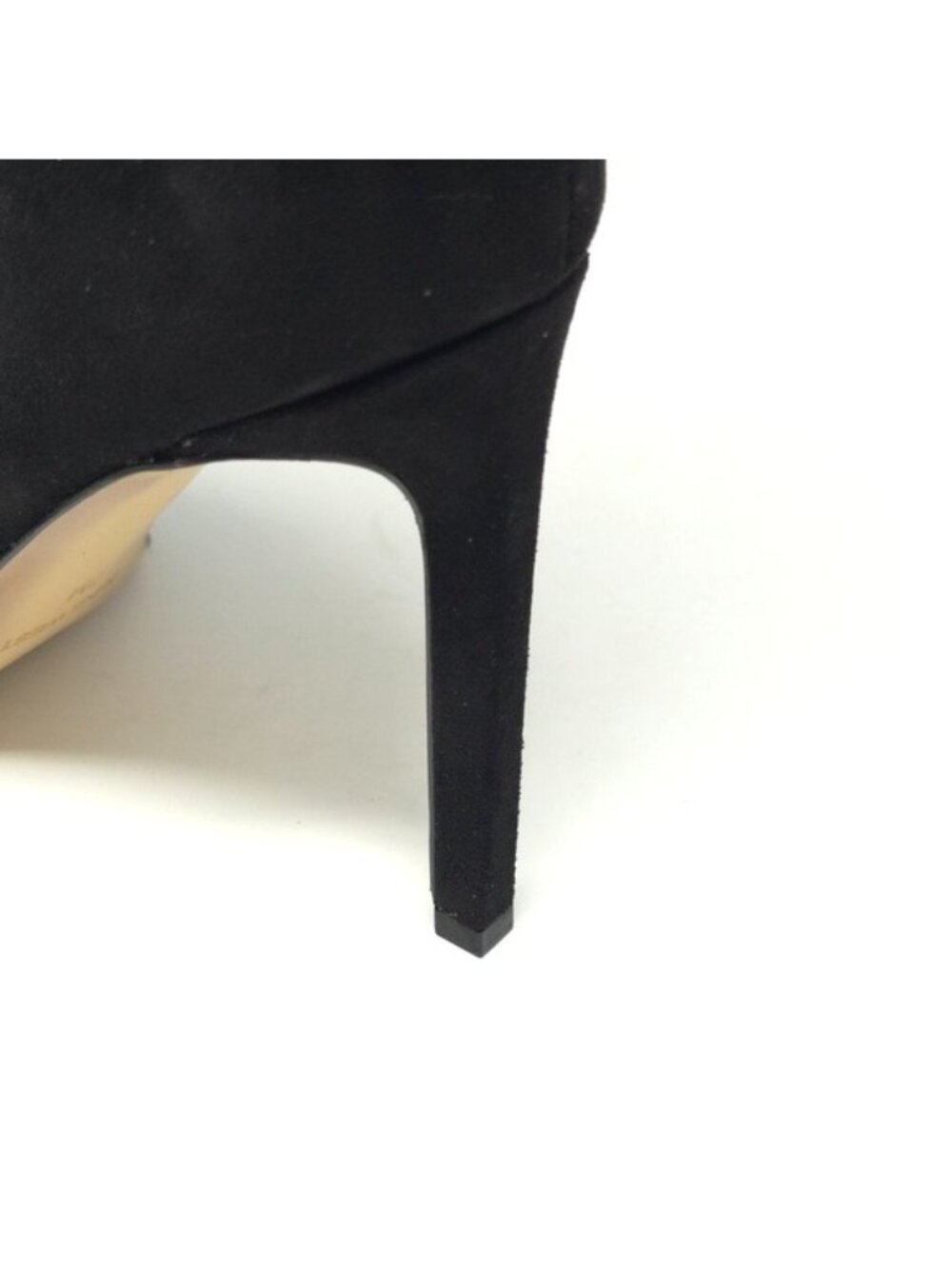 Nine West Tries2 Black Suede Fringe Stiletto Ankle Booties 7M - Picture 11 of 16
